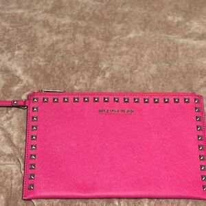 Michael Kors Fuchsia Studded Wristlet
